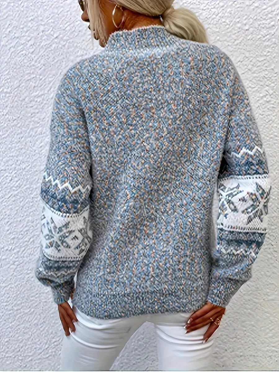 Elain™ | Snowflake Knit Sweater