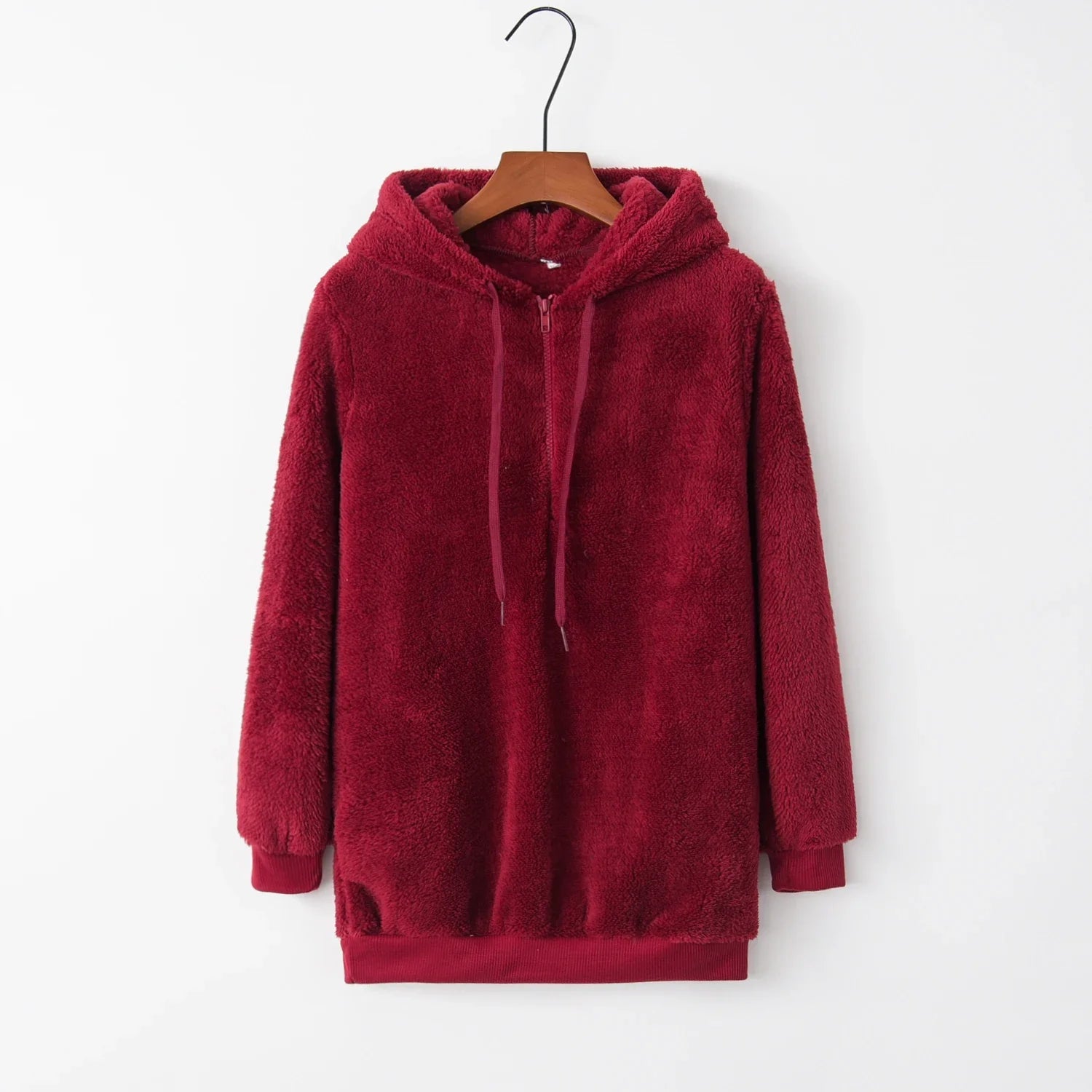 Sasha | Fluffy Half-Rits Hoodie | 1+1 GRATIS