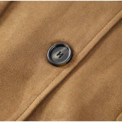 Isabella™ | Chic Brown Casual Suede Jacket