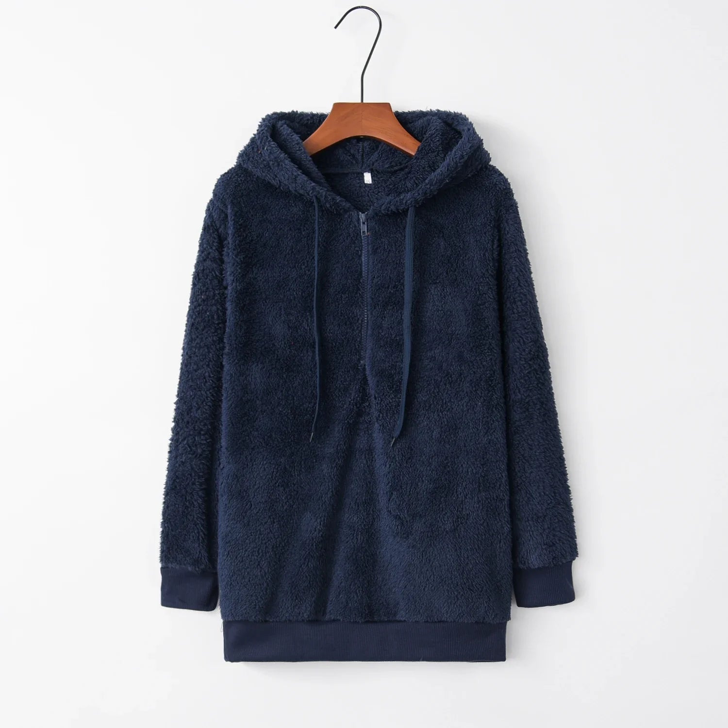 Sasha | Fluffy Half-Rits Hoodie | 1+1 GRATIS