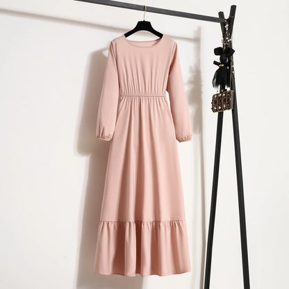 Janna | Chiffon Long Dress in Autumn Colors