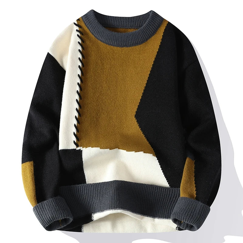 Brunetta™ | Comfortable Patchwork Sweater