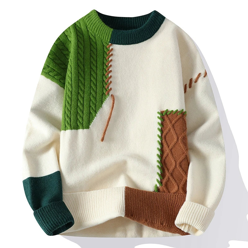 Brunetta™ | Comfortable Patchwork Sweater