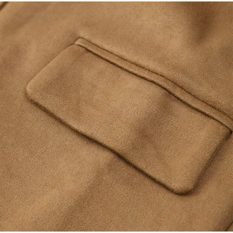 Isabella™ | Chic Brown Casual Suede Jacket