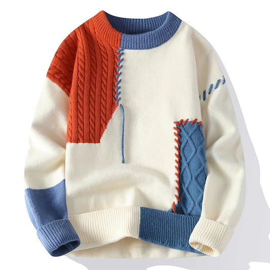 Brunetta™ | Comfortable Patchwork Sweater