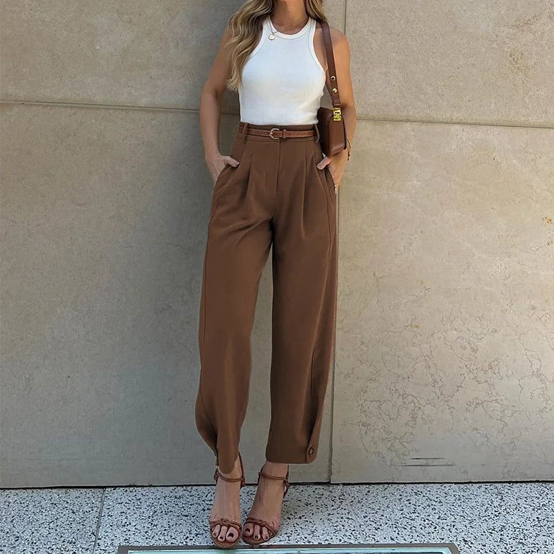 Lisa | High-Waist Tapered Office Pants