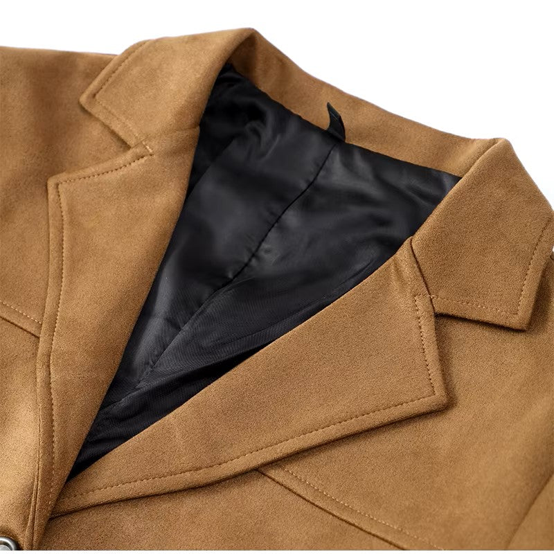 Isabella™ | Chic Brown Casual Suede Jacket