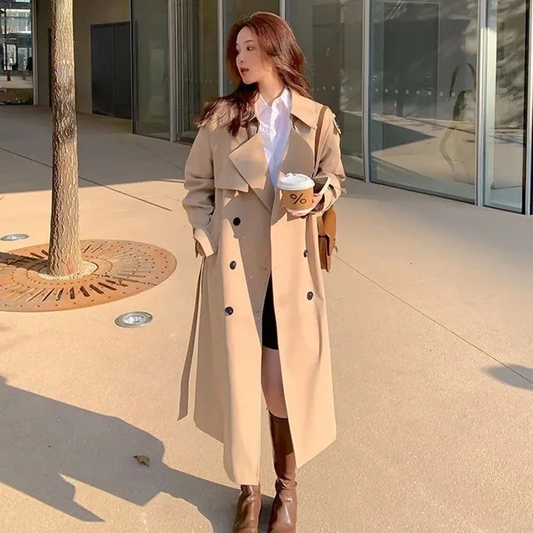 Olivia™ | Korean Style Trench Coat